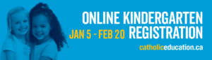 Kindergarten Registration 2026 Website Banner